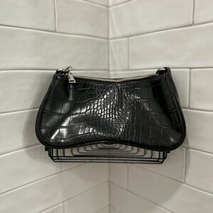 JW PEI Eva Shoulder Handbag - Black Croc